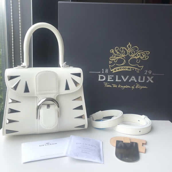 Replica Cheap Delvaux Brillant Box White Shoulder Messenger Bag