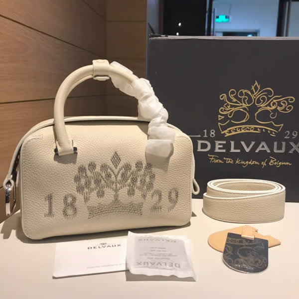 Replica Discount Delvaux Cool Box White Tote Crossbody Bag
