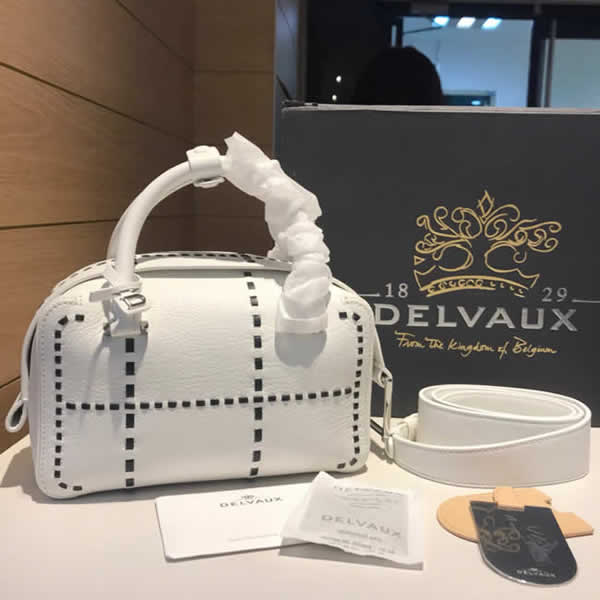 Replica New Delvaux Cool Box White Pillow Bag Tote Underarm Bag