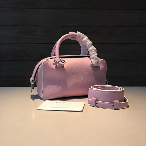 Fake Delvaux Luxury Cool Box Pillow Bag Pink Hand Messenger Bag
