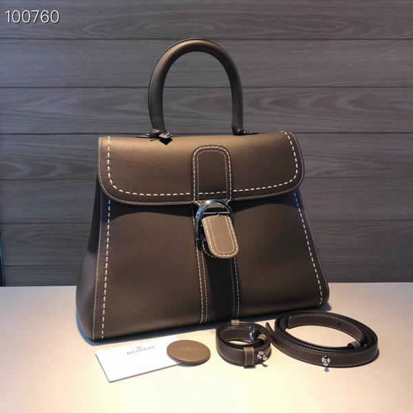 Fashion Discount Delvaux Brillant Togo Black Tote Crossbody Bag Online