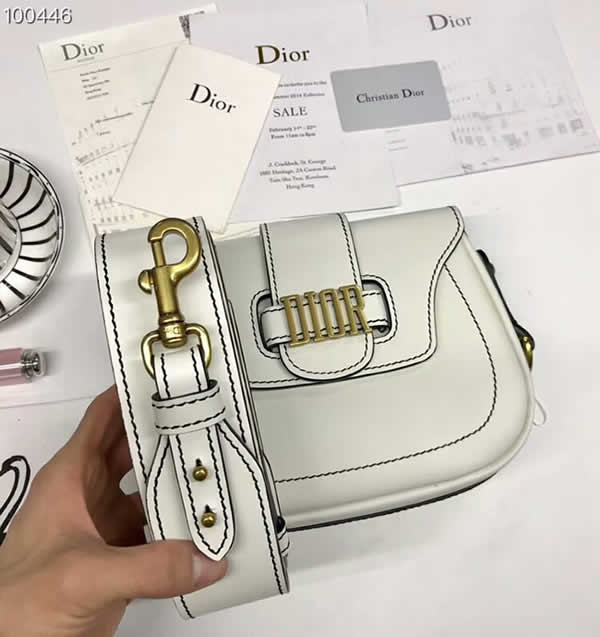 Replica Discount Fashion Dior D-fence White Messenger Bag