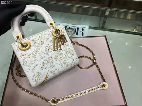 Knockoff Cheap Lady Dior Fw Handbags White Messenger Bags