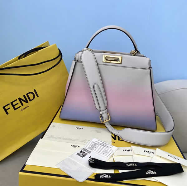 Fake Cheap Fendi Gradient Peekaboo Shoulder Bag 8282