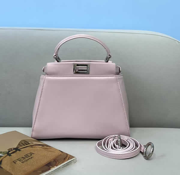 Knock Off New Fendi Sheepskin Handbag Pink Crossbody Bag 2590