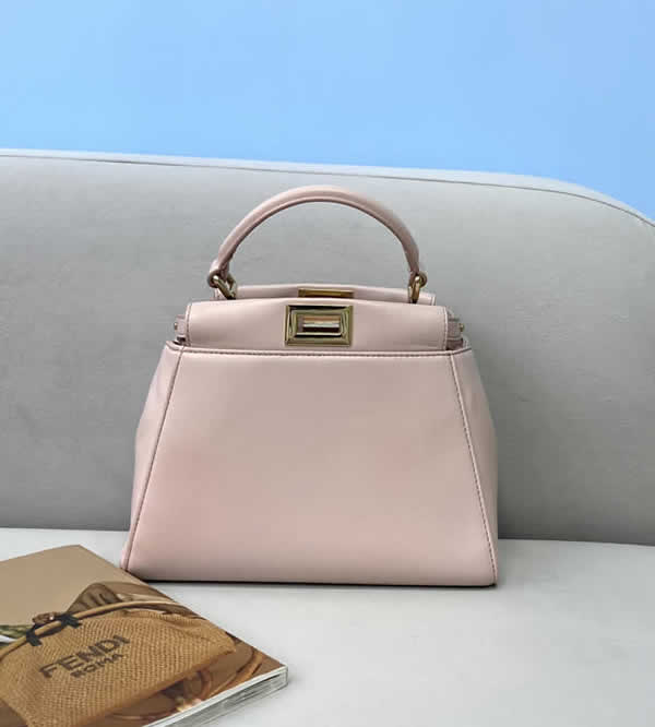 Knock Off New Fendi Sheepskin Handbag Light Pink Crossbody Bag 2590