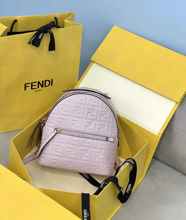 Replica Discount New Fashion Fendi Pink Backpack Hot Sale Bags 8318