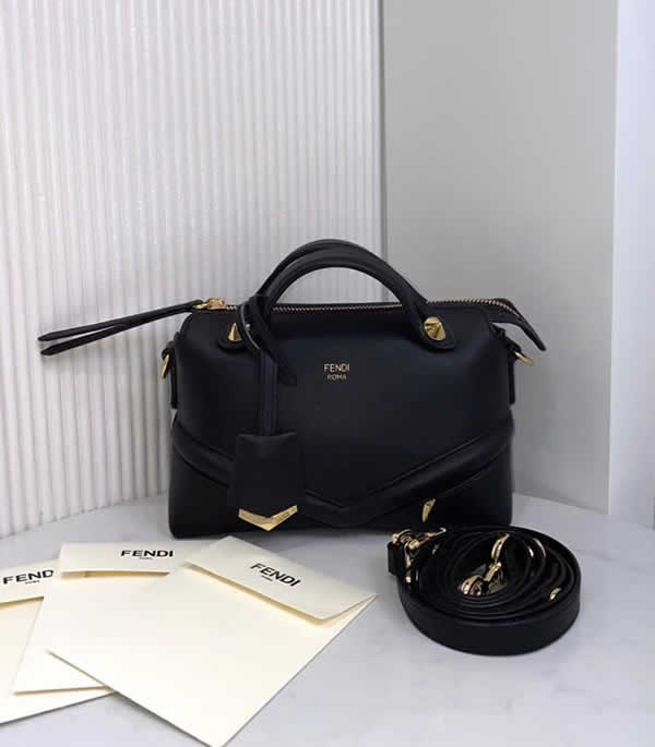 Replica New Fendi Mini By The Way Black Tote Crossbody Bag 1149