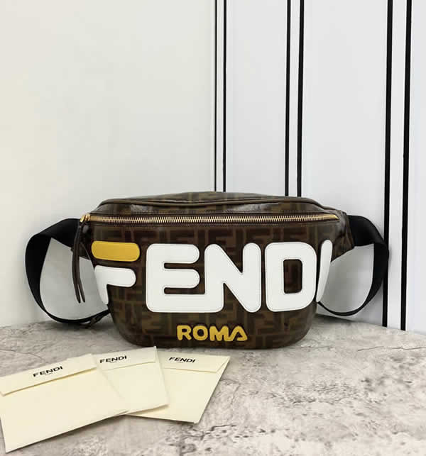 Replica Cheap New Fendi Multifunctional Brown Waist Bag 2561