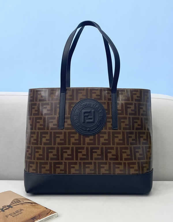 Fake Fendi Classic Presbyopia Double Tote Shopping Bag 8262