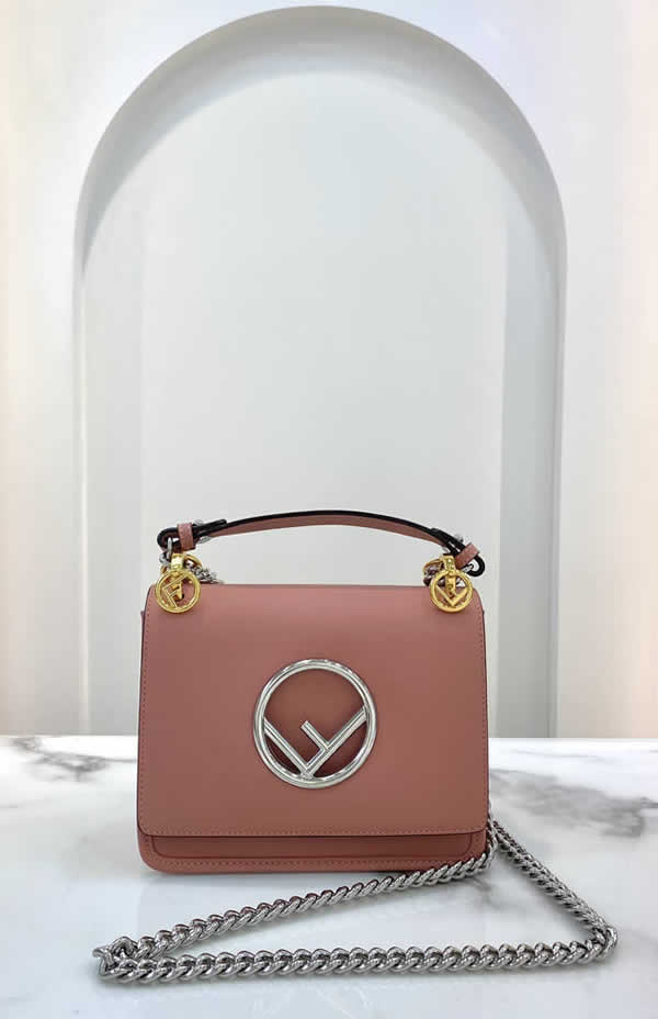 Replica Fendi Kani Handbag Single Pink Shoulder Crossbody Bag 285