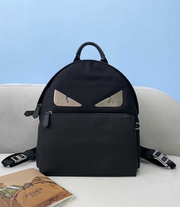 Hot Sale Knock Off Fendi Bag Bugs Nylon Panel Backpack 2318