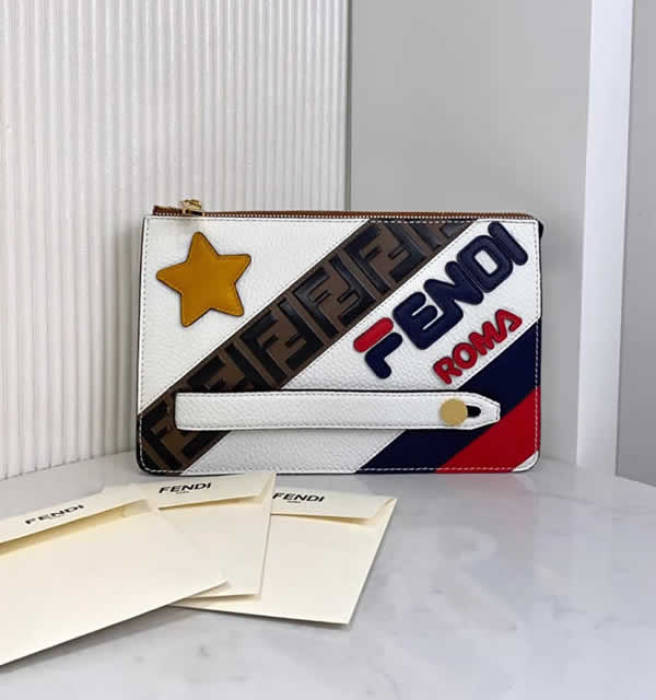 Fake Fendi Clutch Color Puzzle Classic Fashion Wallet 365