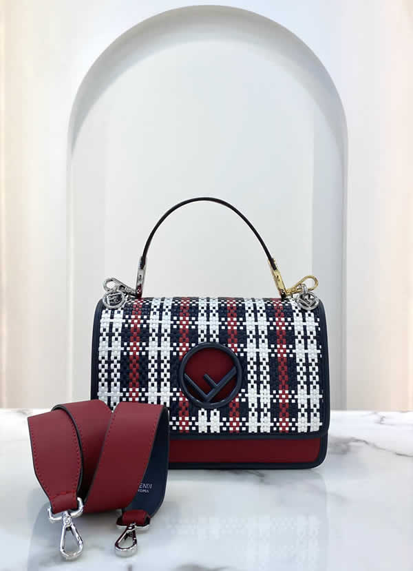 Replica New Fendi Kani Handbag Top Quality Woven Shoulder Bag 2828L