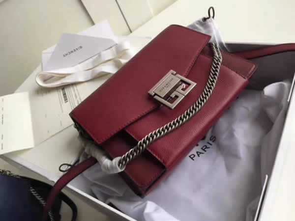Replica Discount Dark Red New Givenchy Gv9 Flap Bags High Quality
