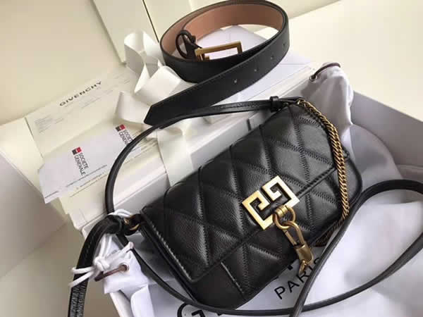 Fake Givenchy Sheepskin Crossbody Black Bag Shoulder Bag Waist Bag