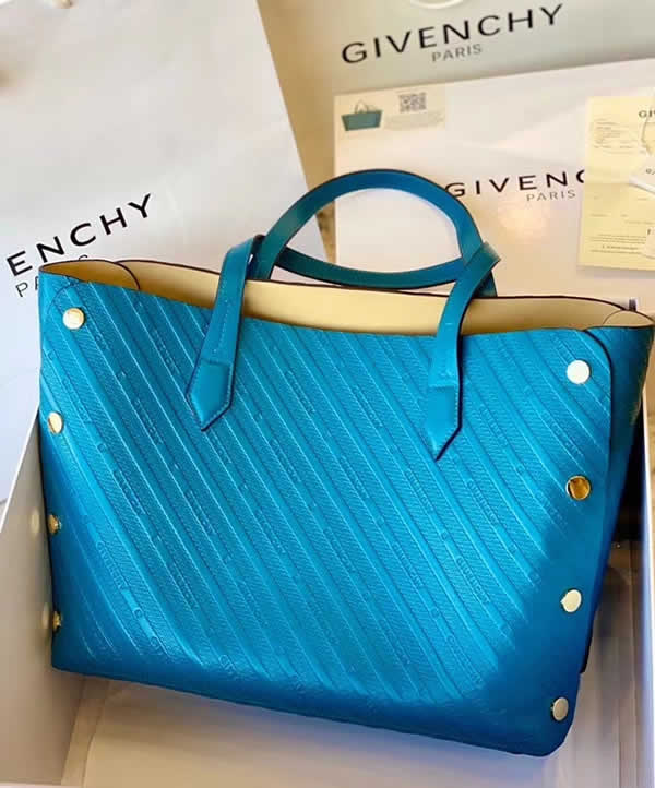 Replica Givenchy Spring And Summer New Bond Canvas Blue Shopping Bag