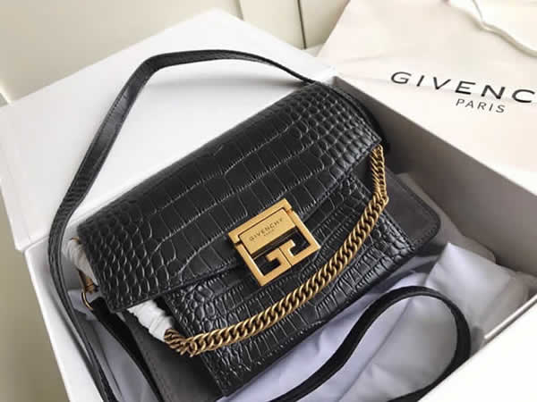 Replica Givenchy New GV3 Largebag Crocodile Pattern Flap Shoulder Crossbody Bag