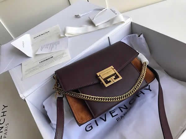 Replica Givenchy New GV3 Largebag Brown Flap Shoulder Crossbody Bag