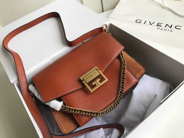 Replica Givenchy New GV3 Largebag Orange Flap Shoulder Crossbody Bag