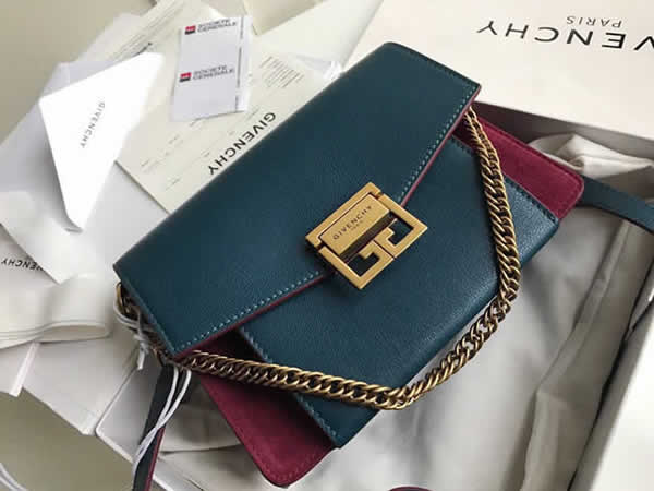 Replica Givenchy New GV3 Largebag Blue Flap Shoulder Crossbody Bag