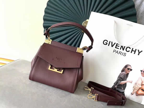 Replica Givenchy Cheap New Mystic Leather Red Wine Flap Shoulder Bag