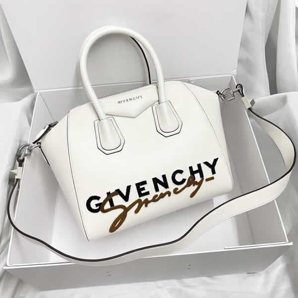 Replica Givenchy Cheap White Classic Antigona Tote Leather Fashion Portable Messenger Bag