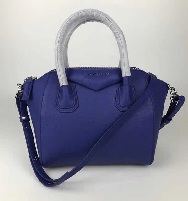 Replica Givenchy Cheap Blue Classic Antigona Tote Leather Fashion Portable Messenger Bag