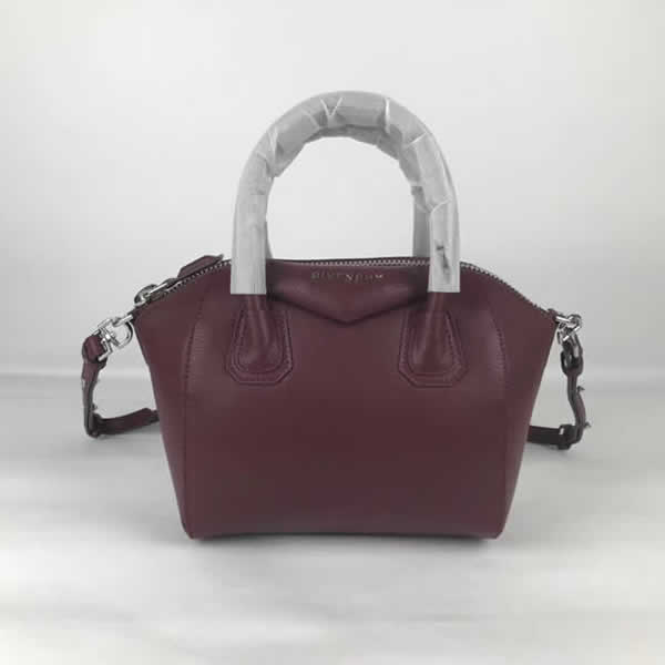 Replica Givenchy Cheap Red Wine Classic Antigona Tote Leather Fashion Portable Messenger Bag