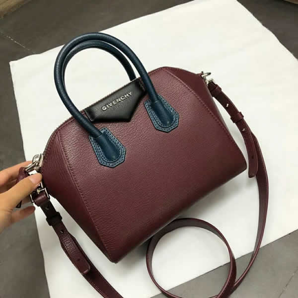 Replica Givenchy Antigona Mini Red Wine Handbag With High Quality