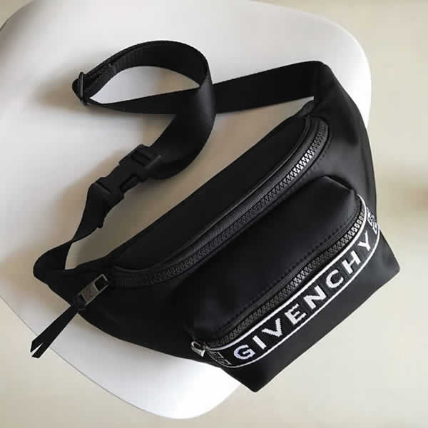 Replica Givenchy New Cheap Nylon Black Waist Bag Chest Bags
