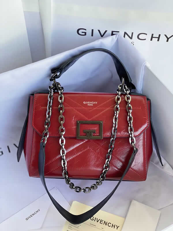 Replica Givenchy High Quality Cowhide Red Flap Handbag Crossbody Bag
