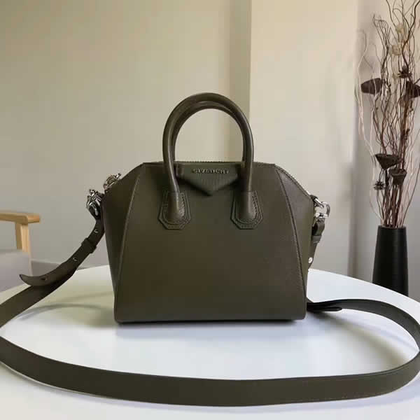 Replica Givenchy Antigona Mini Olive Green Handbag With High Quality