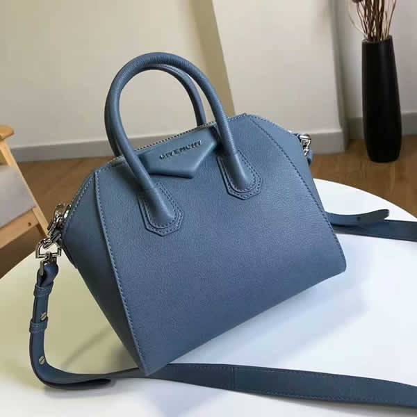 Replica Givenchy Antigona Mini Sky Blue Handbag With High Quality