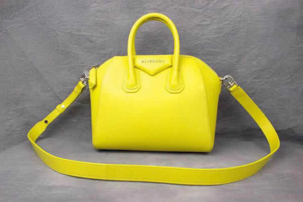 Replica Givenchy Antigona Mini Yellow Handbag With High Quality
