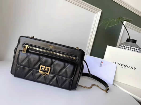 Cheap Givenchy New Pocket Chain Black Shoulder Diagonal Bag