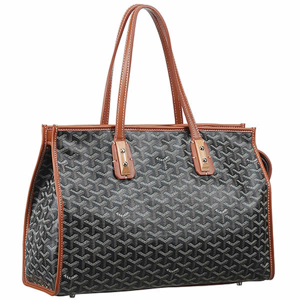 goyard black and tan tote