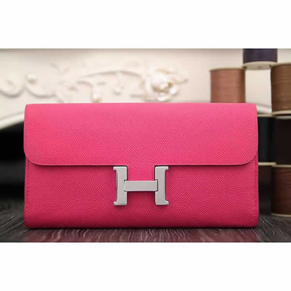 Luxury Hermes Constance Wallet In Peach Epsom Leather RS05977