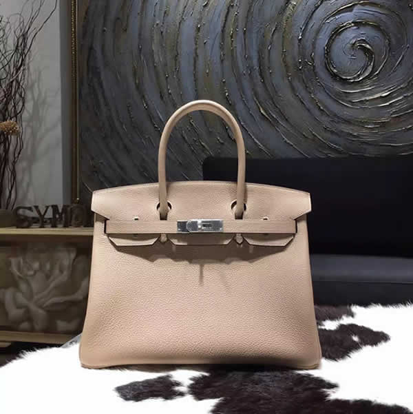 Hermes Birkin 30cm Taurillon Clemence Bag Handstitched Gold/Palladium Hardware, Gris Tourterelle CK81 RS10331