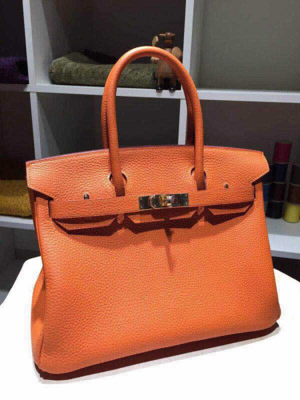 Hermes Birkin 30cm Togo Hand Stitched Gold Hardware, Orange CK93 RS05503