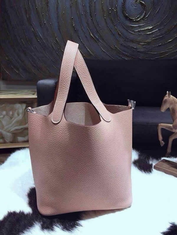 Top Hermes Picotin Lock Bag 22cm Taurillon Clemence Palladium Hardware Hand Stitched, Beige 1F RS13257