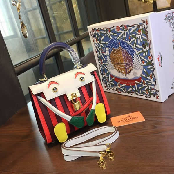 Limited Edition Hermes Mini Kelly Doll Bag 20cm Swift Leather with Croc Gold Hardware Singapore 50th Anniversary, Red/Blanc RS20524