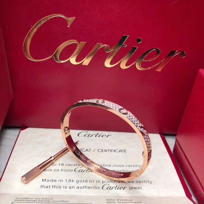 Wholesale Fashion Fake Discount Cartier Bracelet Rose Gold Jewelry