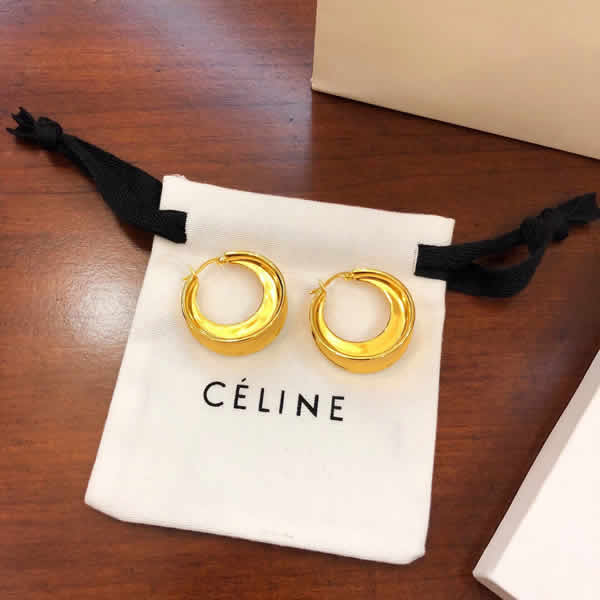 Fake Cheap Celine Fashion Hoop Earrings Simple And Versatile
