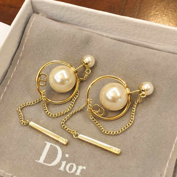 Dior Jewelry Earrings Pearl Fashion Earrings Wholesale Dangle Earrings