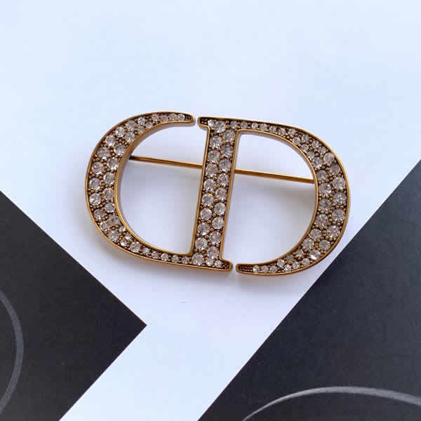 Fake Cheap Dior New Diamond Brooch Luxury Jewelry