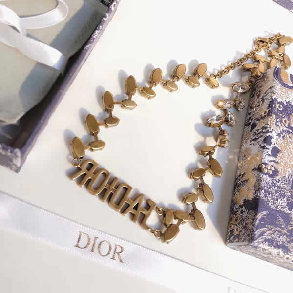 Dior Spring And Summer New Olive Leaf Diamond Necklace