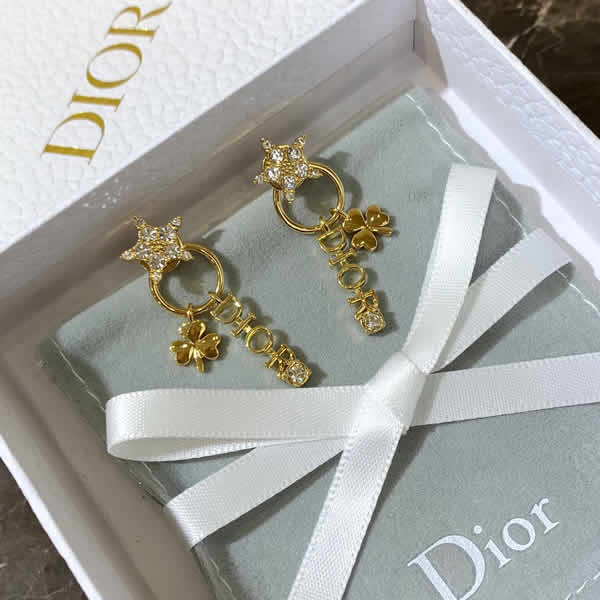 Fake Dior Evolution Dual-Use Earrings Stars And Clover Combined