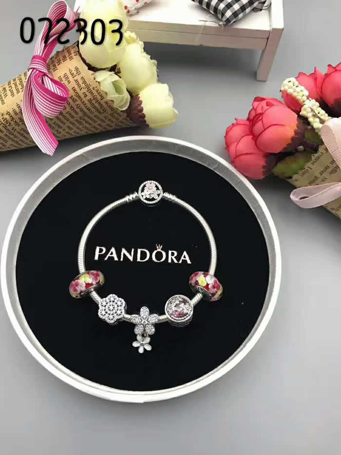 Bracelets Women Men Gifts High Quality Fake Pandora Bracelet 203