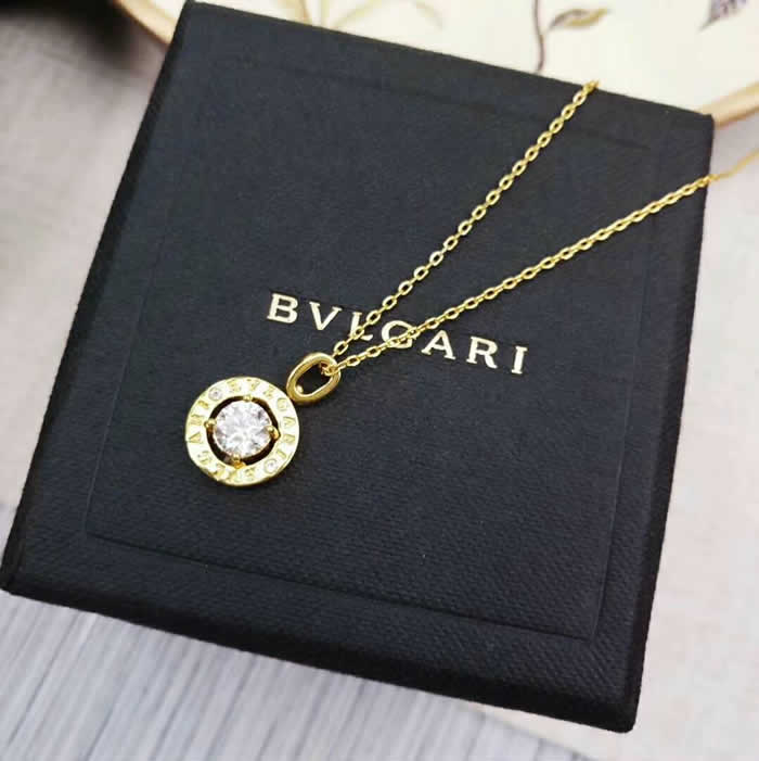 Simple Fashionable Female Jewelry Fake Discount Lady Bvlgari Necklaces 06